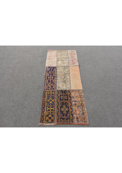 Kayra Export Türk Halısı, Eskitme Halı, Halı, 63X150 cm Yeşil Halı, Ofice Banyo Halı, Organik Mutfak Halı,  11412