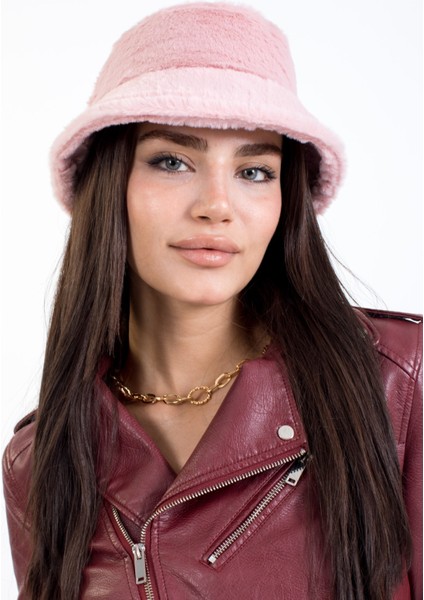 Tavşan Tüyü Peluş Bucket Kova Moda Kadın Kışlık Şapka fiyatları