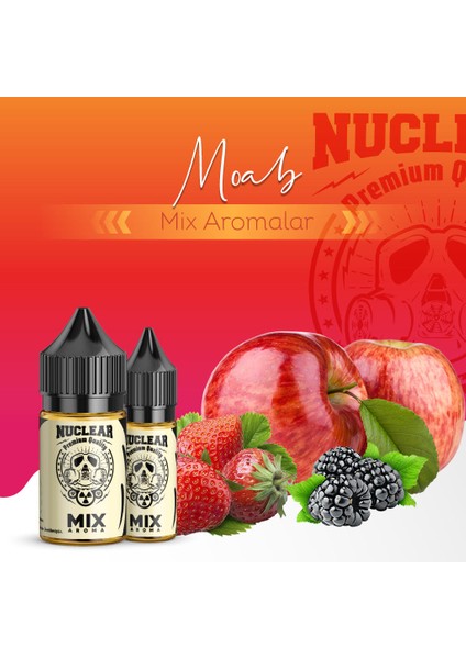 Mix Aroma Moab Elma Çilek Gıda Aroması 10 ml modelleri