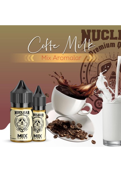 Mix Aroma Coffee Milk Kahve Süt Gıda Aroması 10 ml modelleri
