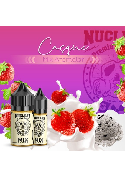 Mix Aroma Casque Çilek Dondurma Gıda Aroması 10 ml modelleri