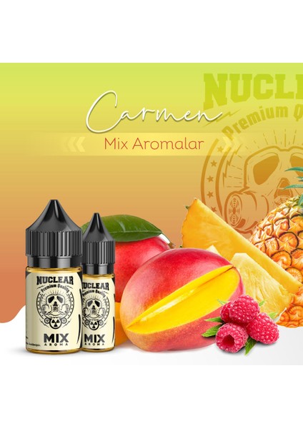 Mix Aroma Carmen Mango Ananas Çilek Gıda Aroması 10 ml modelleri