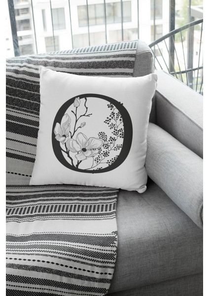 43 x 43 cm Dekoratif Çift Taraflı Tay Tüyü Döşemelik Premium Kumaş O Harfli Yastık Kılıfı KRL516 fırsatları