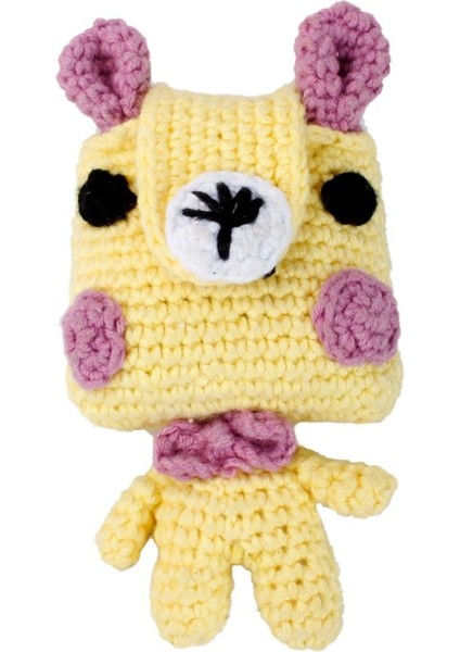 Sarı Köpek Tasarım El Yapımı Amigurumi Airpods Pro Kılıf