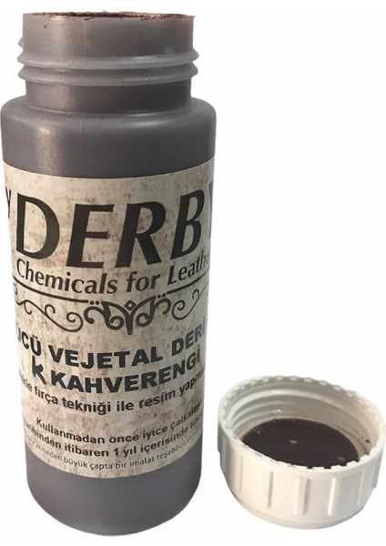 Vejetal Vaketa Deri Için Örtücü Boya 100ML (Leathercraft, Deri Hobi)