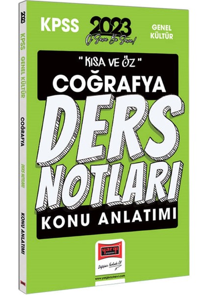2023 KPSS Kısa ve Öz Coğrafya Konu Anlatımı Ders Notları