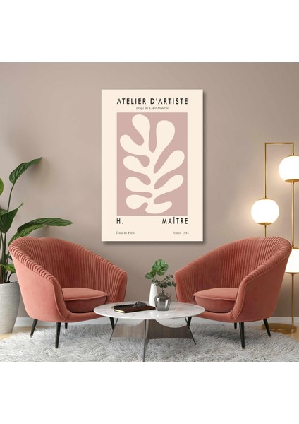 Atelier De Artiste Boho Stil Ilüstraston Henry Matisse Kanvas Tablo