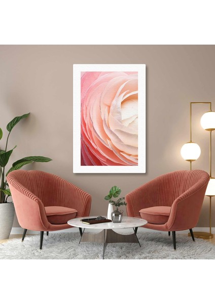 Pembe Gül Yaprakları Yakın Çekim Degrade Doğa Kanvas Tablo