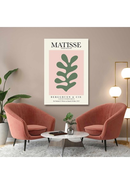 Matisse Yeşil Boho Yaprak Minimal Kanvas Tablo