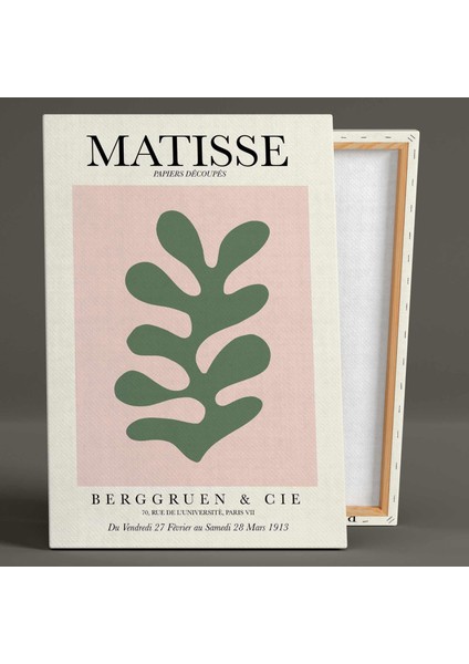 Matisse Yeşil Boho Yaprak Minimal Kanvas Tablo