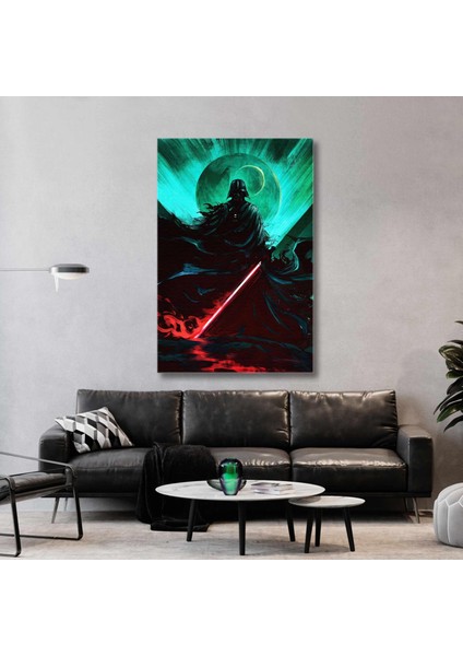 Darth Wader Karanlık Lord Işın Kılıcı Star Wars Kanvas Tablo