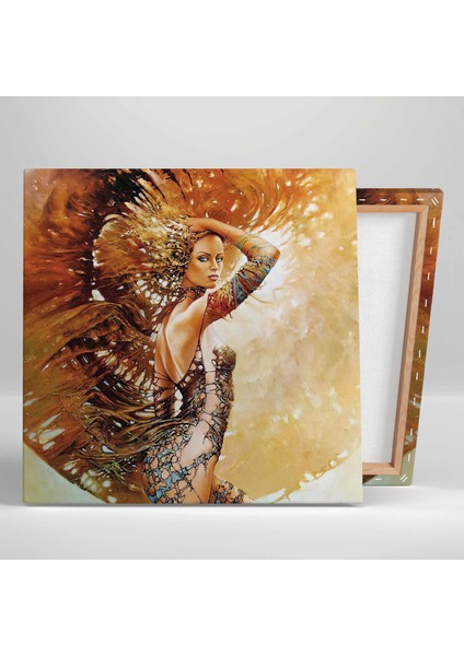 Büyük Altın Başlıklı Savaşçı Tanrıça Kanvas Tablo fiyatları