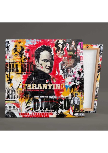 Tarantino Django Kolaj Grafiti Kanvas Tablo