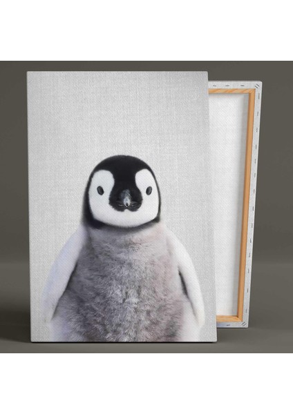 Bebek Penguen Şirin Çocuk Odası Kanvas Tablo