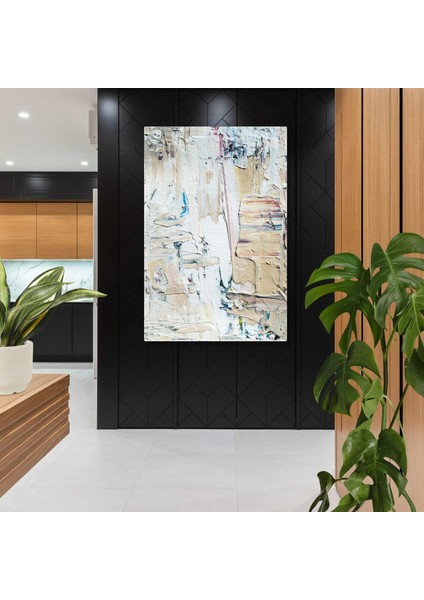 Tuval Üzerinde Boya Izleri Abstract Sanat Kanvas Tablo
