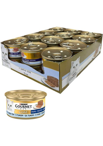 Gourmet Gold Kıyılmış Ton Balıklı 24 Adet Yaş Mama 85GR