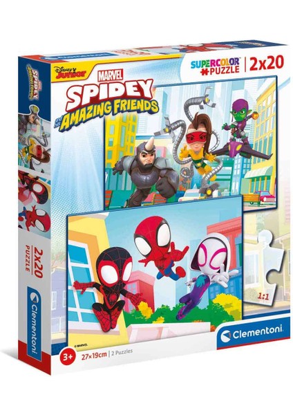 2 x 20 Supercolor Puzzle: Marvel Spidey Amazing Friends fiyatları