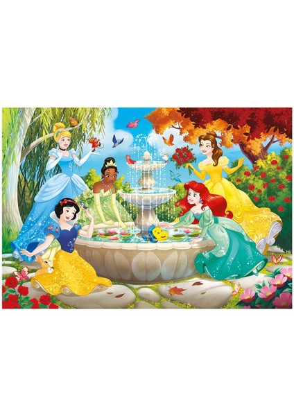 60 Parça Supercolor Puzzle: Disney Princess Güzellik Havuzu