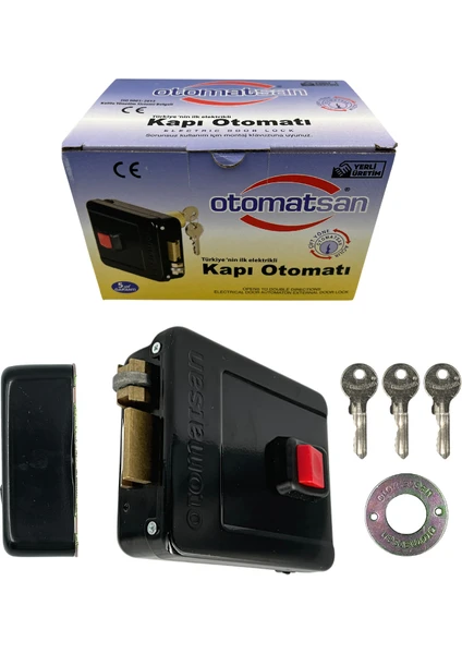 Otomatsan Elektrikli Trajlı Kilit Otomat 52Mm Siyah (Kısa Barel) 1 Format:webp