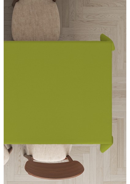 Yeşil Sade Masa Örtüsü Tay Tüyü Kadife Leke Tutmaz Yıkanabilir Dokuma Kumaş Düz Tek Renk MSO017 fiyatları