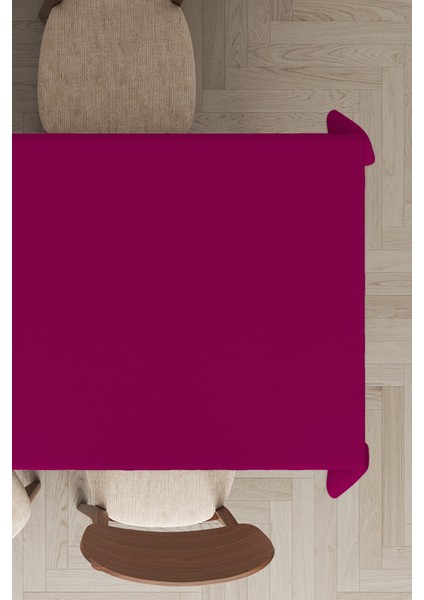 Fuşya Sade Masa Örtüsü Tay Tüyü Kadife Leke Tutmaz Yıkanabilir Dokuma Kumaş Düz Tek Renk MSO015 fiyatları