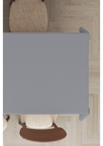 Gri Sade Masa Örtüsü Tay Tüyü Kadife Leke Tutmaz Yıkanabilir Dokuma Kumaş Düz Tek Renk MSO010 fiyatları