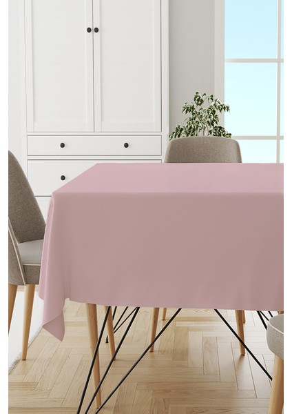 Pudra Sade Masa Örtüsü Tay Tüyü Kadife Leke Tutmaz Yıkanabilir Dokuma Kumaş Düz Tek Renk MSO006
