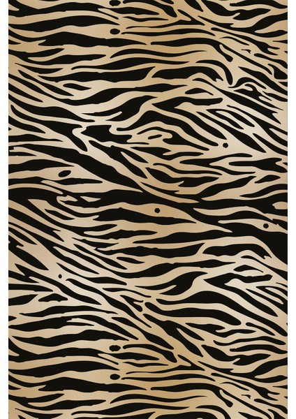 Leke Tutmayan Dokuma Elit Yıkanır Leke Tutmayan Kumaş Zebra Desenli Masa Örtüsü MSO096