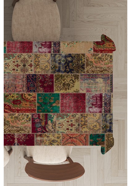 Leke Tutmayan Dokuma Elit Yıkanır Leke Tutmayan Kumaş Patchwork Kırk Yama Masa Örtüsü MSO293