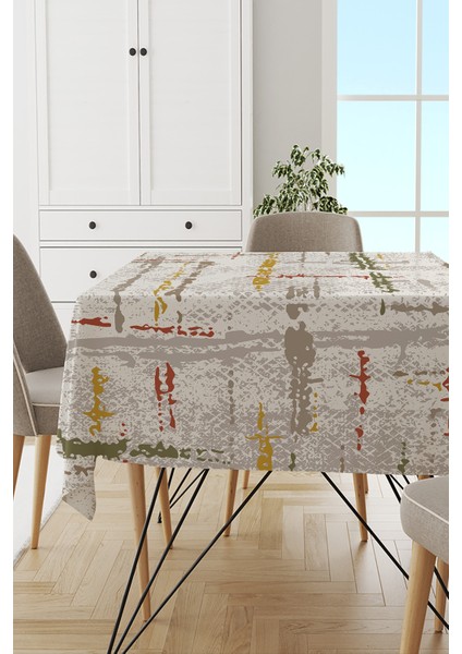 Leke Tutmayan Dokuma Elit Yıkanır Leke Tutmayan Kumaş Vintage Masa Örtüsü MSO408
