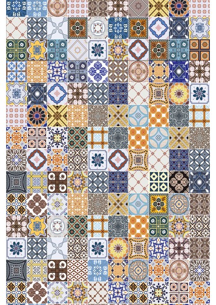 Leke Tutmayan Dokuma Elit Yıkanır Leke Tutmayan Kumaş Çini Desenli Masa Örtüsü MSO198 fiyatları