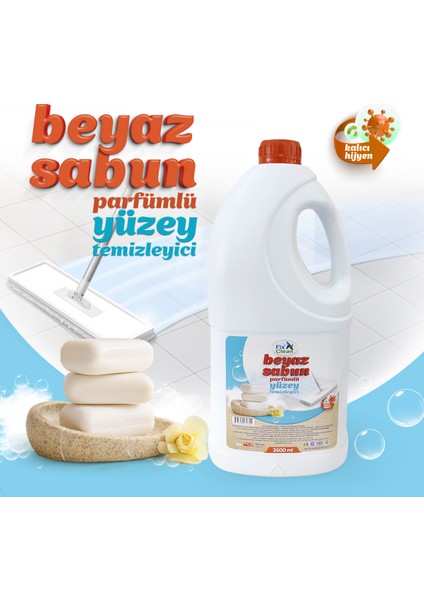 Beyaz Sabun Parfümlü Yüzey Temizleyici 3500 ml