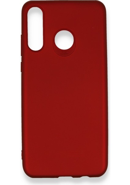 Huawei P30 Lite Kılıf Ultra Elastik Silikon Rubber Premier Bordo