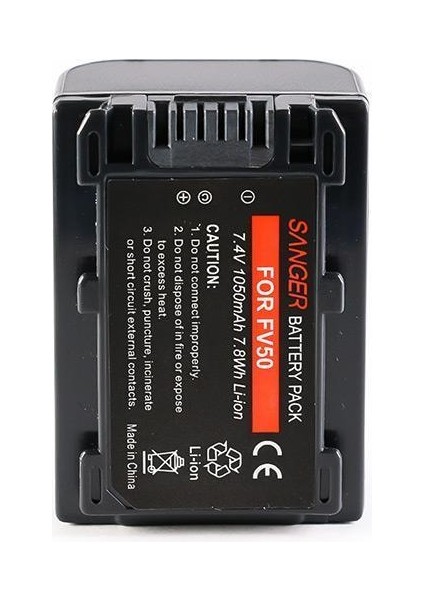 Sony Hdr-Sr5 Hdr-Sr7 Hdr-Sr8 Için Sanger NP-FV50 Batarya