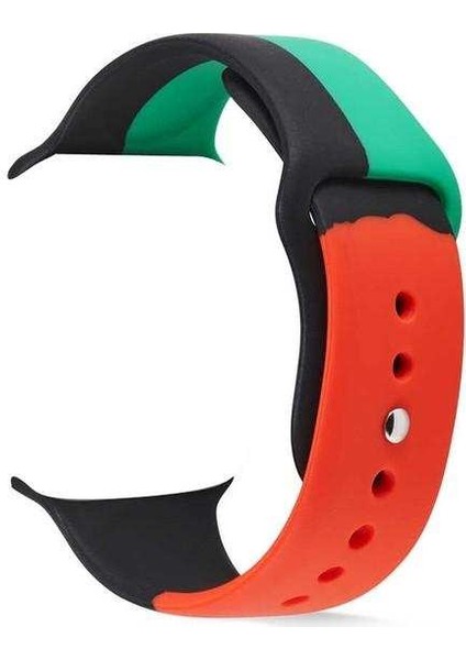 Apple Watch Edition 3 38MM Uyumlu Kordon Yumuşak Lüx Silikon Saat Kordonu 38/K39--KARIŞIK