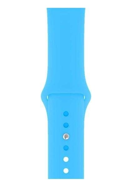 Apsuwa Apple Watch Edition 3 38MM Uyumlu Kordon Mat Jel Silikon Saat Kordonu 38/bb--Ufuk Mavisi