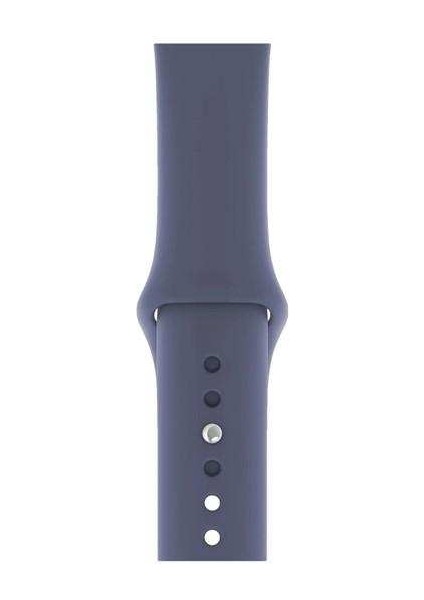 Apsuwa Apple Watch Nike 3 38MM Uyumlu Kordon Mat Jel Silikon Saat Kordonu 38/bb--Alaskan Blue