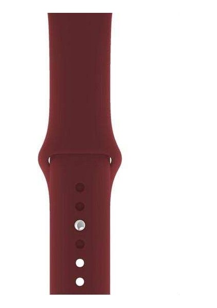 Apple Watch Edition 3 38MM Uyumlu Kordon Mat Jel Silikon Saat Kordonu 38/bb--Mürdüm