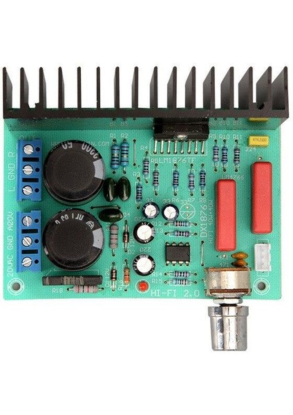 LM1876 Ac 15-20V 2X30W Stereo Amfi Modülü