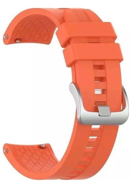 Fossil Gen 5 Julianna Hr Uyumlu Kordon Labyrinth Silikon Saat Kordonu 22/K23--TURUNCU