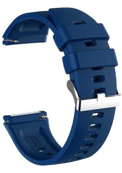 Garmin Vivoactive 4 Uyumlu Kordon Gross Silikon Saat Kordonu 22/K26--LACIVERT