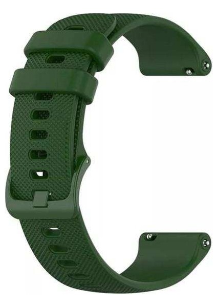 Honor Watch Gs Pro Uyumlu Kordon Punto Extrem Silikon Saat Kordonu 22/lm3--Koyu Yeşil