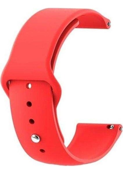 Apsuwa Honor Magicwatch 2 42MM Uyumlu Kordon Mat Jel Silikon Saat Kordonu 20/qq-Kırmızı