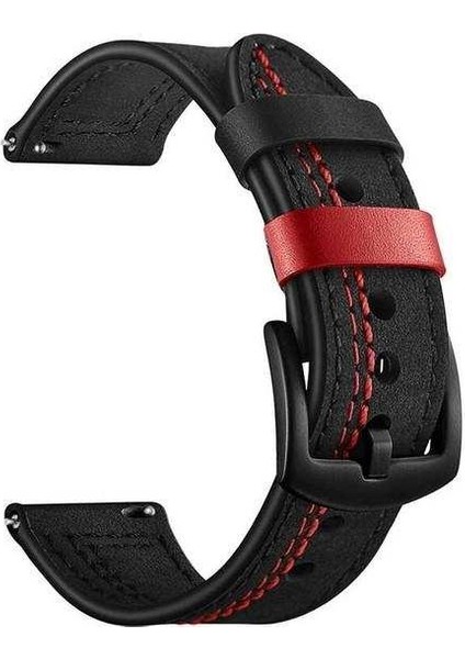 Apsuwa Honor Magicwatch 2 42MM Uyumlu Kordon Lüx Nubuk Deri Saat Kordonu 20/K19-SIYAH