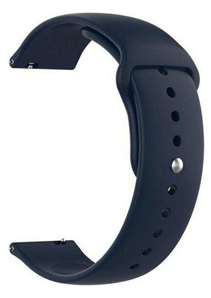 Honor Magicwatch 2 Classic 46MM Uyumlu Kordon Mat Jel Silikon Saat Kordonu 22/qq--Lacivert