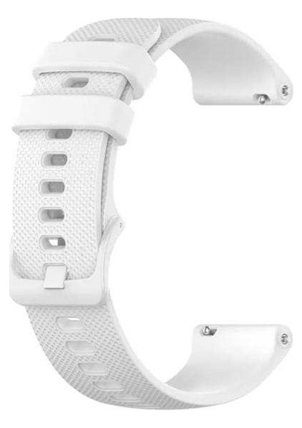 Honor Magicwatch 2 Classic 46MM Uyumlu Kordon Punto Extrem Silikon Saat Kordonu 22/lm3--Beyaz