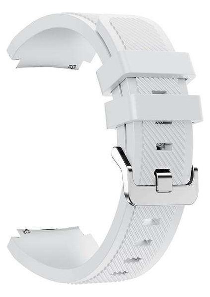 Honor Watch Gs Pro Uyumlu Kordon Ultimate Silikon Saat Kordonu 22/lm2--Beyaz