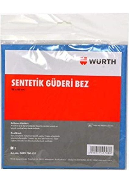38X60 Sentetik Güderi Bez Mavi 130GR