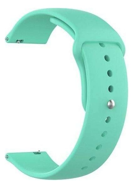 Huawei Watch Gt 2 Porsche Design Uyumlu Kordon Mat Jel Silikon Saat Kordonu 22/qq--Turkuaz