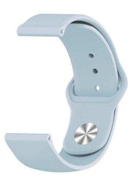 Polar Ignite Uyumlu Kordon Lüx Silikon Saat Kordonu Kayış 20/K11-AÇIK Mavi